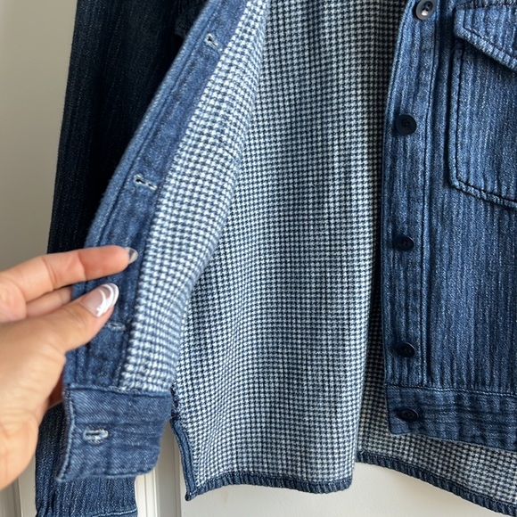 Madewell long Button down sleeve jacket shirt. - Picture 3 of 7